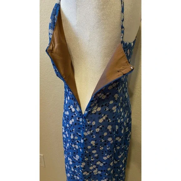 Majorelle Babydoll Midi Dress Sz S Ditsy Floral Garden Blue Feminine Y2K Fairy - Picture 7 of 12